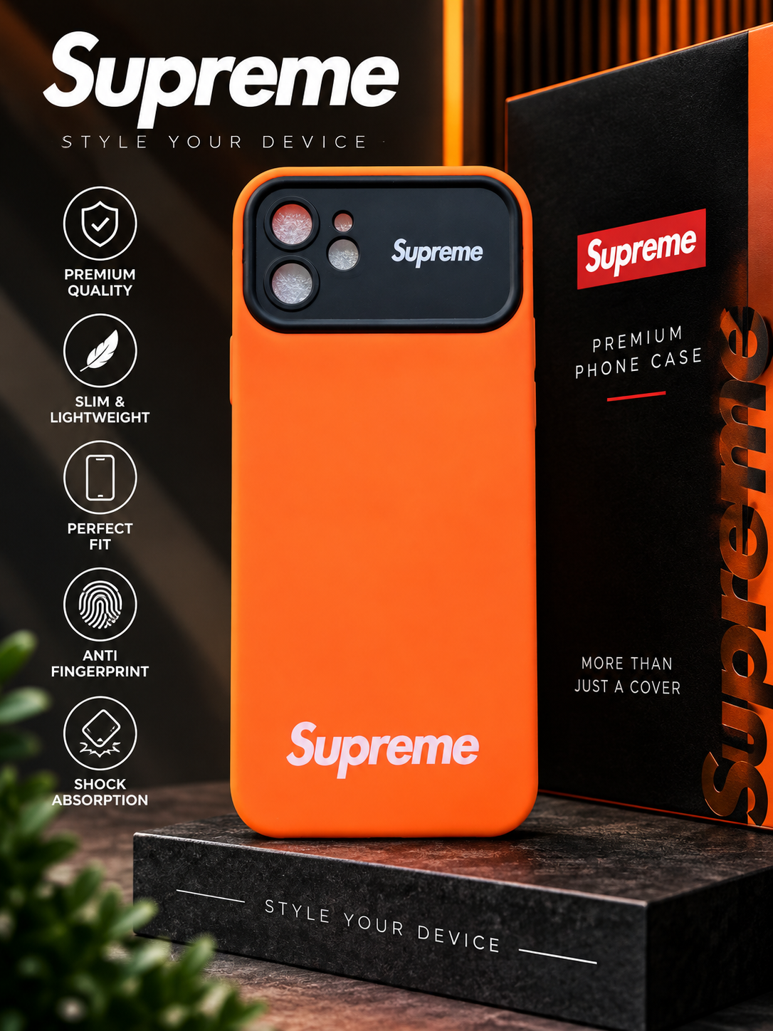 Supreme Print Soft Case for iPhone 12