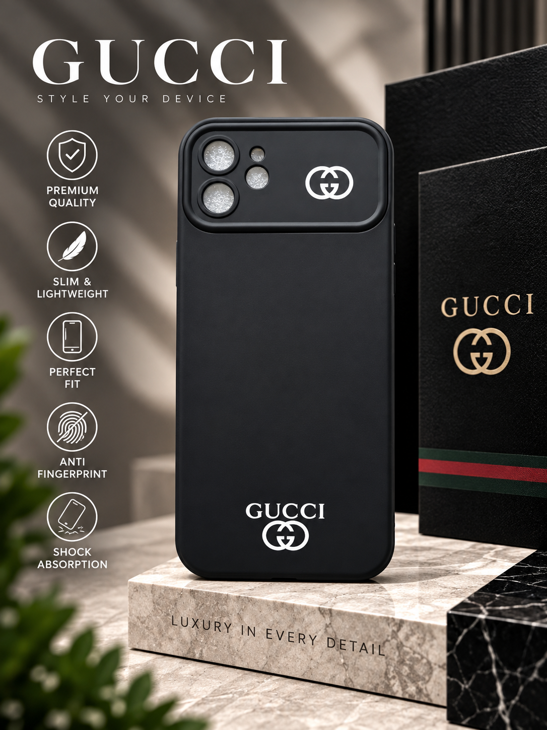 Gucci Print Soft Case for iPhone 11