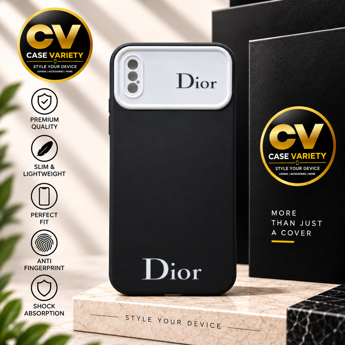 Dior Print Soft Case for iPhone X & Xs