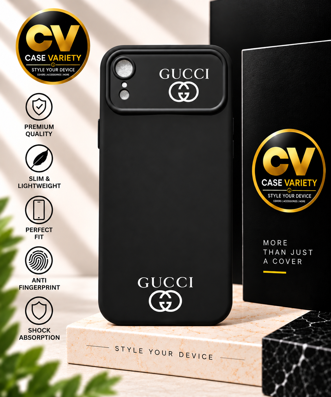 Gucci Print Soft Case for iPhone Xr